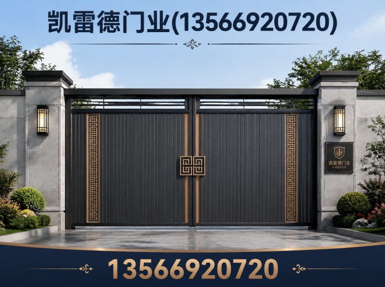 磐安县不锈钢烤漆大门展示图